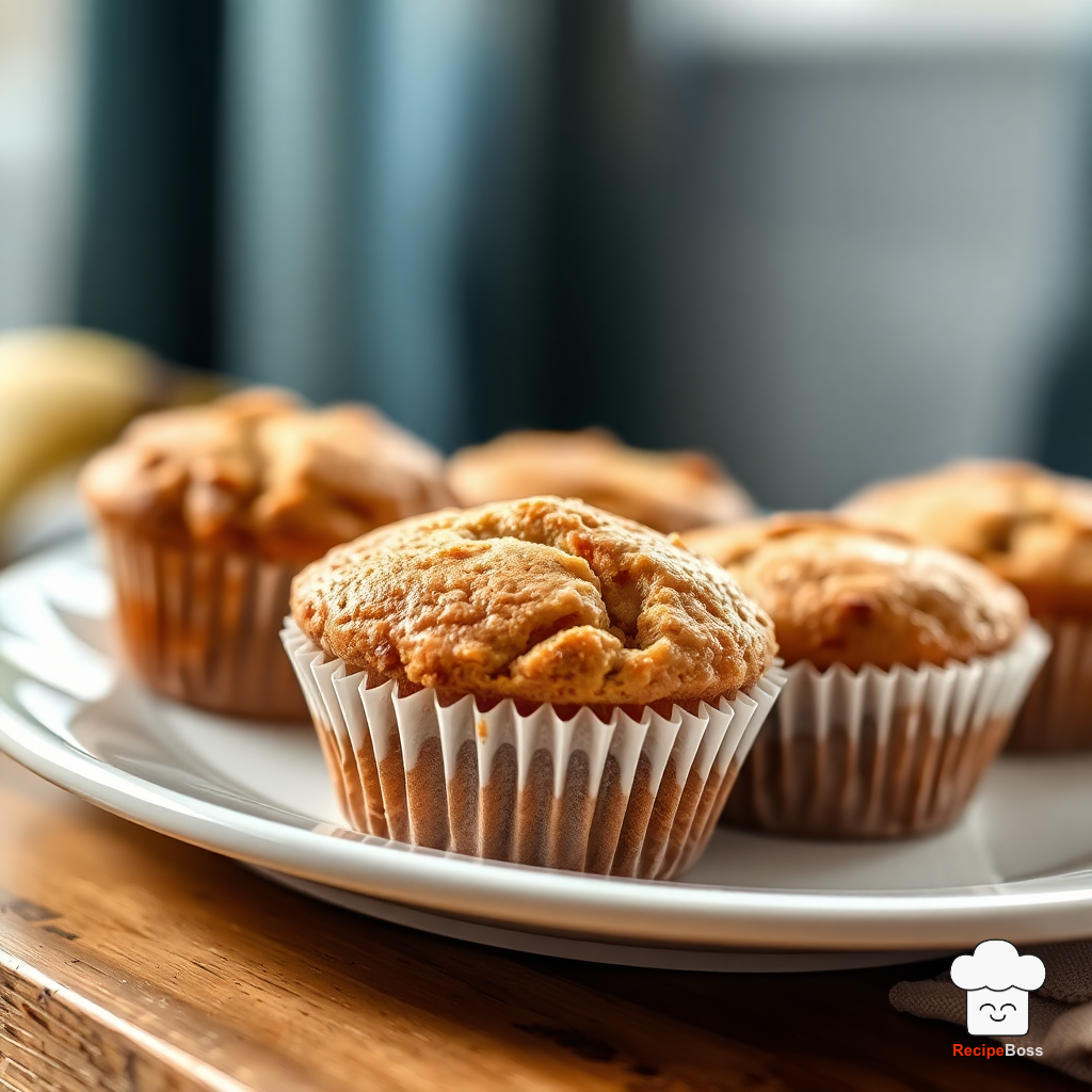 Spiced Banana Bread Muffins