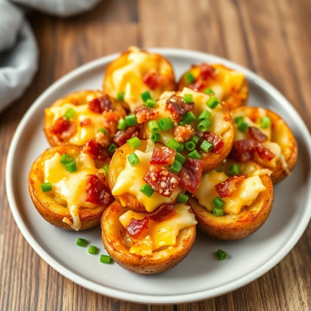 Air Fryer Loaded Potato Bites